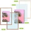 image:imageGolden State Art 11x14 Floating Picture Frame Aluminum Tempered Clear Glass Displays Any Size Photo Up to 11 x 14 for Home or Gallery Decoration Gold 12 PackRose Gold