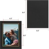 image:imageGolden State Art 25 Pack 4X6 Cardboard Photo Frame Paper Picture Frame Cards with Easel DIY Display Black Gold LiningBlack With Gold Lining