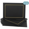 image:imageGolden State Art 25 Pack 4X6 Cardboard Photo Frame Paper Picture Frame Cards with Easel DIY Display Black Gold LiningBlack With Gold Lining