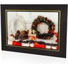 image:imageGolden State Art 25 Pack 4X6 Cardboard Photo Frame Paper Picture Frame Cards with Easel DIY Display Black Gold LiningBlack With Gold Lining