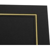 image:imageGolden State Art 25 Pack 4X6 Cardboard Photo Frame Paper Picture Frame Cards with Easel DIY Display Black Gold LiningBlack With Gold Lining