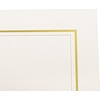 image:imageGolden State Art 25 Pack 4X6 Cardboard Photo Frame Paper Picture Frame Cards with Easel DIY Display Black Gold LiningIvory With Gold Lining