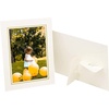 image:imageGolden State Art 25 Pack 4X6 Cardboard Photo Frame Paper Picture Frame Cards with Easel DIY Display Black Gold LiningIvory With Gold Lining