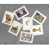 image:imageGolden State Art 25 Pack 4X6 Cardboard Photo Frame Paper Picture Frame Cards with Easel DIY Display Black Gold LiningIvory With Gold Lining
