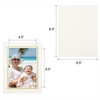 image:imageGolden State Art 25 Pack 4X6 Cardboard Photo Frame Paper Picture Frame Cards with Easel DIY Display Black Gold LiningIvory With Gold Lining