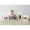 image:imageGolden State Art 25 Pack 4X6 Cardboard Photo Frame Paper Picture Frame Cards with Easel DIY Display Black Gold LiningIvory With Gold Lining