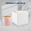 image:imageGolden State Art 28 Pack 5x5x5 Shipping Boxes for Coffee Mugs Candles Gifts Mailing Packaging Storage  5x5 Corrugated Cardboard Box WhiteWhite
