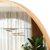 image:imageGolden State Art 36 Gold Round Mirror Aluminum Brass Framed Circle Wall Mounted Large Circular Vanity Hanging Mirror for Bathroom Entryway Living Room Bedroom Decor