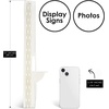 image:imageGolden State Art 5 Inch Self Stick Easel Back 50 Pack White  Cardboard Stand Single Wing Archival Quality Display Posters Pictures Brochures Made in USAWhite