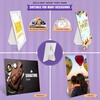 image:imageGolden State Art 5 Inch Self Stick Easel Back 50 Pack White  Cardboard Stand Single Wing Archival Quality Display Posters Pictures Brochures Made in USAWhite