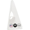 image:imageGolden State Art 5 Inch Self Stick Easel Back 50 Pack White  Cardboard Stand Single Wing Archival Quality Display Posters Pictures Brochures Made in USAWhite