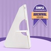 image:imageGolden State Art 5 Inch Self Stick Easel Back 50 Pack White  Cardboard Stand Single Wing Archival Quality Display Posters Pictures Brochures Made in USAWhite