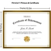 image:imageGolden State Art 85x11 Aluminum Certificate Frame Metal Diploma Frames for 85 x 11 Documents Real Glass Front with Easel Stand GoldampBlackampBronzeampsilver 4 Pack