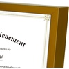 image:imageGolden State Art 85x11 Aluminum Certificate Frame Metal Diploma Frames for 85 x 11 Documents Real Glass Front with Easel Stand GoldampBronze 2 Pack
