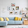 image:imageGolden State Art 8x10 Aluminum Picture Frame 3 Pack Metal Frames with Removable Mat for 5x7 Photos Artwork Prints Wall Mountable Blue Green Red