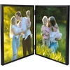 image:imageGolden State Art 8x10 Hinged Metal Frame  Floating Effect for 6x8 or Smaller Photos with Real Glass for Protection  Elegant Desk Decor for Home or Office  Light GoldMatte Black