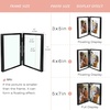 image:imageGolden State Art 8x10 Hinged Metal Frame  Floating Effect for 6x8 or Smaller Photos with Real Glass for Protection  Elegant Desk Decor for Home or Office  Light GoldMatte Black