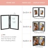 image:imageGolden State Art 8x10 Hinged Metal Frame  Floating Effect for 6x8 or Smaller Photos with Real Glass for Protection  Elegant Desk Decor for Home or Office  Light GoldMatte Black
