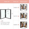image:imageGolden State Art 8x10 Hinged Metal Frame  Floating Effect for 6x8 or Smaller Photos with Real Glass for Protection  Elegant Desk Decor for Home or Office  Light GoldMatte Black