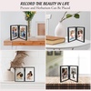 image:imageGolden State Art 8x10 Hinged Metal Frame  Floating Effect for 6x8 or Smaller Photos with Real Glass for Protection  Elegant Desk Decor for Home or Office  Light GoldMatte Black