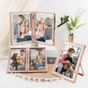 image:imageGolden State Art 8x10 Hinged Metal Frame  Floating Effect for 6x8 or Smaller Photos with Real Glass for Protection  Elegant Desk Decor for Home or Office  Light GoldRose Gold