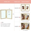 image:imageGolden State Art 8x10 Hinged Metal Frame  Floating Effect for 6x8 or Smaller Photos with Real Glass for Protection  Elegant Desk Decor for Home or Office  Light GoldLight Gold