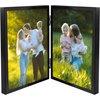 image:imageGolden State Art 8x10 Hinged Metal Frame  Floating Effect for 6x8 or Smaller Photos with Real Glass for Protection  Elegant Desk Decor for Home or Office  Light GoldMatte Black
