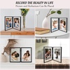 image:imageGolden State Art 8x10 Hinged Metal Frame  Floating Effect for 6x8 or Smaller Photos with Real Glass for Protection  Elegant Desk Decor for Home or Office  Light GoldMatte Black
