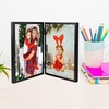image:imageGolden State Art 8x10 Hinged Metal Frame  Floating Effect for 6x8 or Smaller Photos with Real Glass for Protection  Elegant Desk Decor for Home or Office  Light GoldMatte Black