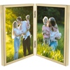 image:imageGolden State Art 8x10 Hinged Metal Frame  Floating Effect for 6x8 or Smaller Photos with Real Glass for Protection  Elegant Desk Decor for Home or Office  Light GoldLight Gold