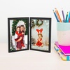 image:imageGolden State Art 8x10 Hinged Metal Frame  Floating Effect for 6x8 or Smaller Photos with Real Glass for Protection  Elegant Desk Decor for Home or Office  Light GoldMatte Black