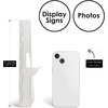 image:imageGolden State Art Cardboard Easel Back 12 Inch White 100 Pack  Self Stick Archival and Acid Free Single Wing Display Signs Pictures Posters and Artwork9 Inch