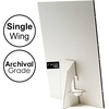 image:imageGolden State Art Cardboard Easel Back 12 Inch White 100 Pack  Self Stick Archival and Acid Free Single Wing Display Signs Pictures Posters and Artwork3 Inch