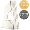 image:imageGolden State Art Cardboard Easel Back 3 Inch White 100 Pack  Self Stick Archival and Acid Free Single Wing Display Signs Pictures Posters and Artwork3 Inch