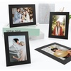 image:imageGolden State Art Pack Of 25 5X7 Paper Picture Frames With Easel Photo Frame Cards Diy Cardboard Black Silver LiningBlack