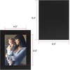 image:imageGolden State Art Pack Of 25 5X7 Paper Picture Frames With Easel Photo Frame Cards Diy Cardboard Black Silver LiningBlack