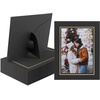 image:imageGolden State Art Pack Of 25 5X7 Paper Picture Frames With Easel Photo Frame Cards Diy Cardboard Black Silver LiningBlackGold Lining
