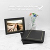 image:imageGolden State Art Pack Of 25 5X7 Paper Picture Frames With Easel Photo Frame Cards Diy Cardboard Black Silver LiningBlackGold Lining