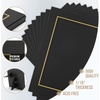 image:imageGolden State Art Pack Of 25 5X7 Paper Picture Frames With Easel Photo Frame Cards Diy Cardboard Black Silver LiningBlackGold Lining