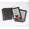 image:imageGolden State Art Pack Of 25 5X7 Paper Picture Frames With Easel Photo Frame Cards Diy Cardboard Black Silver LiningBlackGold Lining
