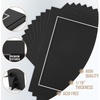 image:imageGolden State Art Pack Of 25 5X7 Paper Picture Frames With Easel Photo Frame Cards Diy Cardboard Black Silver LiningBlackSilver Lining