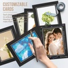 image:imageGolden State Art Pack Of 25 5X7 Paper Picture Frames With Easel Photo Frame Cards Diy Cardboard Black Silver LiningBlackSilver Lining