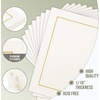 image:imageGolden State Art Pack Of 25 5X7 Paper Picture Frames With Easel Photo Frame Cards Diy Cardboard Black Silver LiningIvoryGold Lining