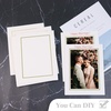 image:imageGolden State Art Pack Of 25 5X7 Paper Picture Frames With Easel Photo Frame Cards Diy Cardboard Black Silver LiningIvoryGold Lining