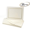 image:imageGolden State Art Pack Of 25 5X7 Paper Picture Frames With Easel Photo Frame Cards Diy Cardboard Black Silver LiningIvoryGold Lining