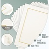 image:imageGolden State Art Pack Of 25 5X7 Paper Picture Frames With Easel Photo Frame Cards Diy Cardboard Black Silver LiningIvoryGold Lining