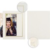 image:imageGolden State Art Pack Of 25 5X7 Paper Picture Frames With Easel Photo Frame Cards Diy Cardboard Black Silver LiningIvoryGold Lining