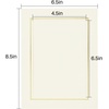 image:imageGolden State Art Pack Of 25 5X7 Paper Picture Frames With Easel Photo Frame Cards Diy Cardboard Black Silver LiningIvoryGold Lining