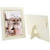 image:imageGolden State Art Pack Of 25 5X7 Paper Picture Frames With Easel Photo Frame Cards Diy Cardboard Black Silver LiningIvoryGold Lining