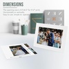 image:imageGolden State Art Pack Of 25 5X7 Paper Picture Frames With Easel Photo Frame Cards Diy Cardboard Black Silver LiningWhite